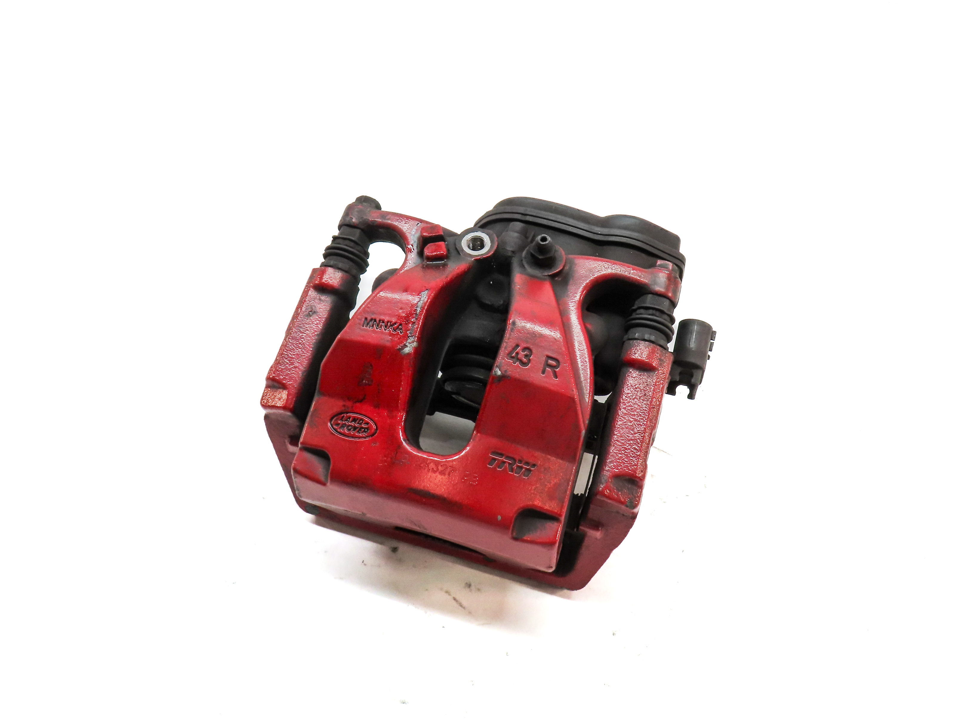 2013-2017 RANGE ROVER SPORT (L494) REAR RIGHT BRAKE CALIPER w/ ACTUATOR (RED) — exact item pictured